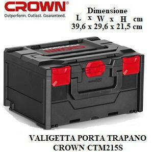 VALIGETTA PORTA TRAPANO CROWN CTM215S
